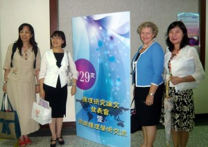 Sherwood and colleagues at Taiwan Nursing Association meeting